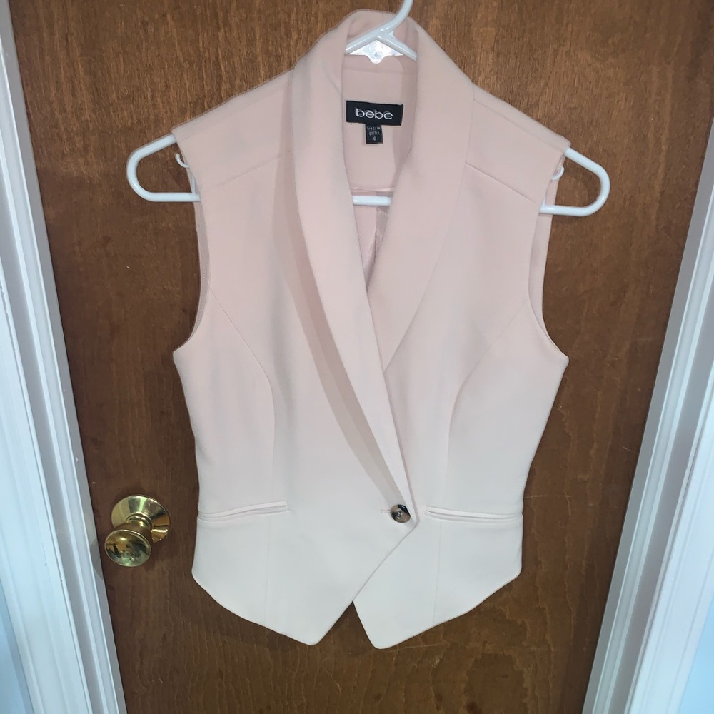 Bebe Women’s Pale Pink Dress Vest